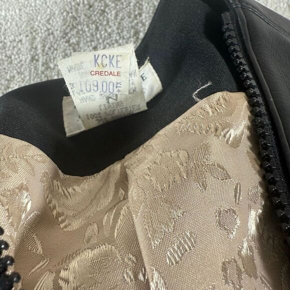 Hobby Horse Clothing Co. Vintage Black Leather Zip Up Show Vest - US Women’s M - Picture 5 of 9